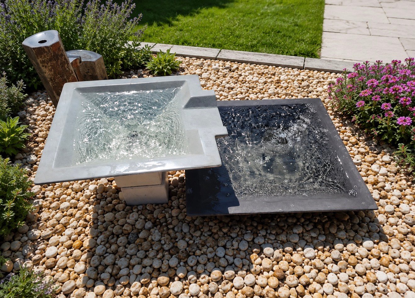 Double Square Bowl Water Kit